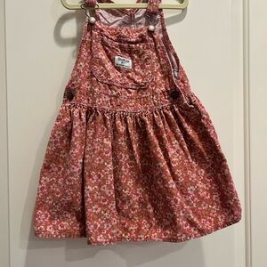 OshKosh B'gosh Pink and White Floral Dress size 5